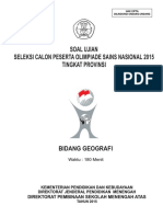 OSP Geografi 2015 - Soal