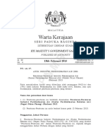 Water Services Industry (Rates For Water Supply Services) (State of Penang) (Amendment) Regulations 2015