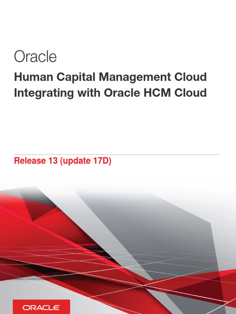 Human Capital Management Cloud Integrating With Oracle HCM Cloud | PDF |  License | Trademark
