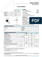 Power MOSFET datasheet summary