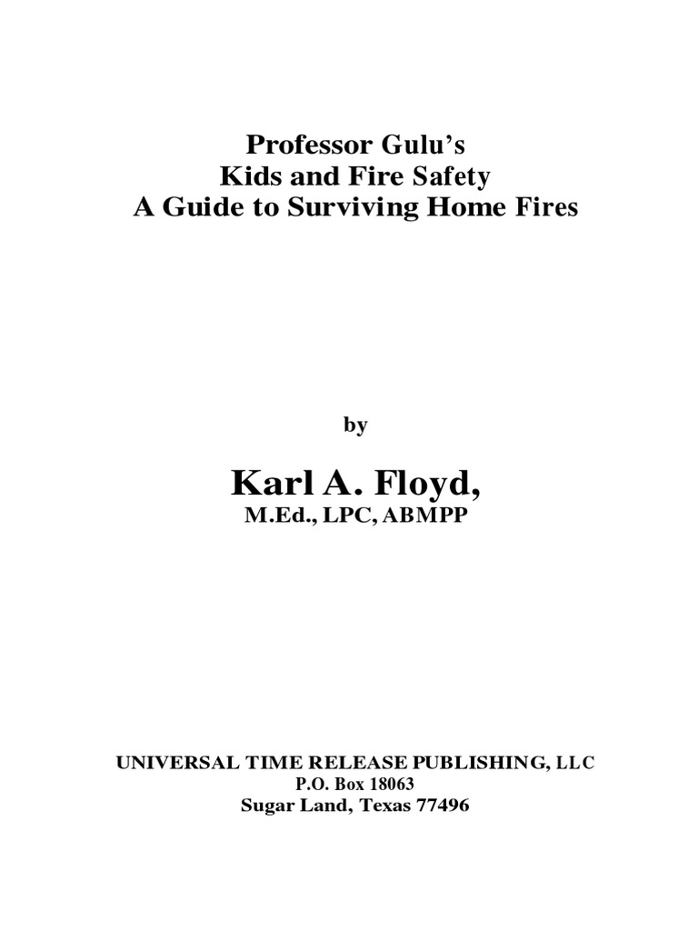 Kids and Fire Safety Book PDF Smoke Fireworks