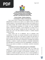 Textos de Hegel Dialética Hegeliana