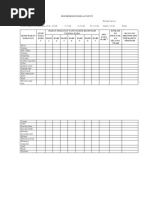 Form Food Account Food Record Food Recall