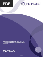 PRINCE2 2017 Update FAQs