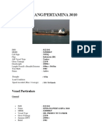 Sindang/Pertamina 3010: Vessel Particulars