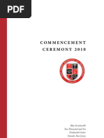 2010 Commencement Program