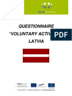 Questionnaire "Voluntary Activities" Latvia