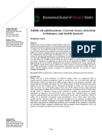 Edible Oil Adulteration's: Current Issues, Detection Techniques and Health Hazards