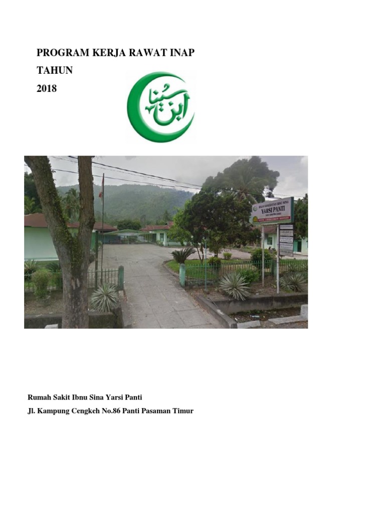 Program Kerja Rawat Inap Tahun 2018 | PDF