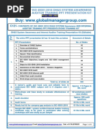 Download PPT Presentation kit for ISO 450012018 Auditor Training by Global Manager Group SN374403984 doc pdf