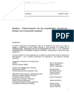 NCH 973 Of1986 Madera-Determinación de Las Propiedades Mecánicas-Ensayo de Compresión Paralela