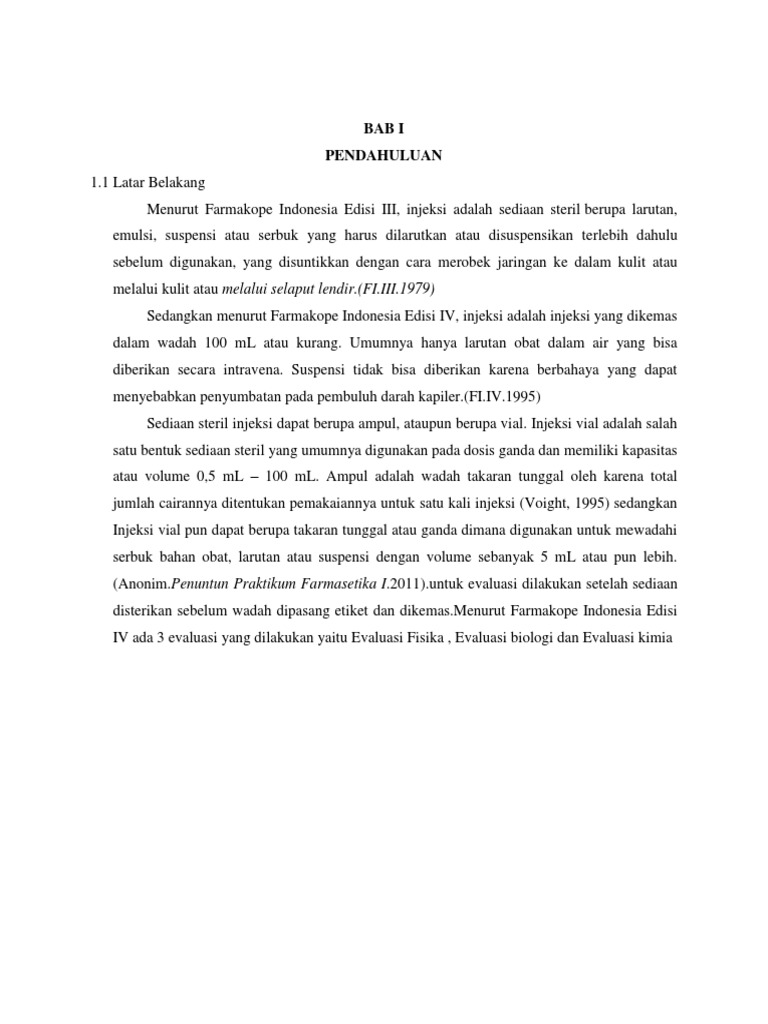 Makalah Injeksi