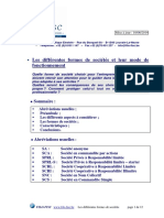 Formes Societe Mode Fonctionnement