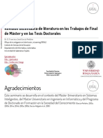 García Peñalvo (2012) Revisión Sistemática de Literatura en Trabajos de Grado