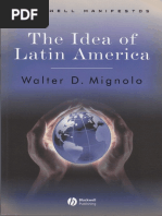 Mignolo. the Idea of Latina America