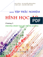 (Toanmath.com) - Bài Tập Trắc Nghiệm Phương Pháp Tọa Độ Trong Không Gian Có Đáp Án