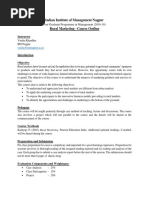 Rural Marketing Course Outline PDF