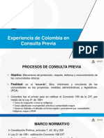 Experiencia de Colombia en consulta Previa