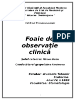169464610 Foaie de Observatie Clinica Dermatologie