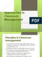 Approaches To Classroom Management