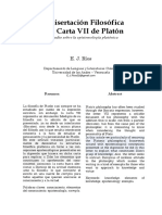 Disertacion Filosofica Carta Vii Platon