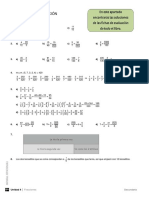 Fracciones Soluciones Evaluación