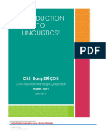 Introduction To Linguistics For ÖABT-İngilizce Öğretmenliği Barış Eriçok