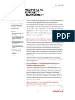 Oracle'S Primavera P6 Enterprise Project Portfolio Management