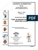 "Planning Is Essential" P.I.E.: Puns, Homebase Services, Medicaid and Ssi