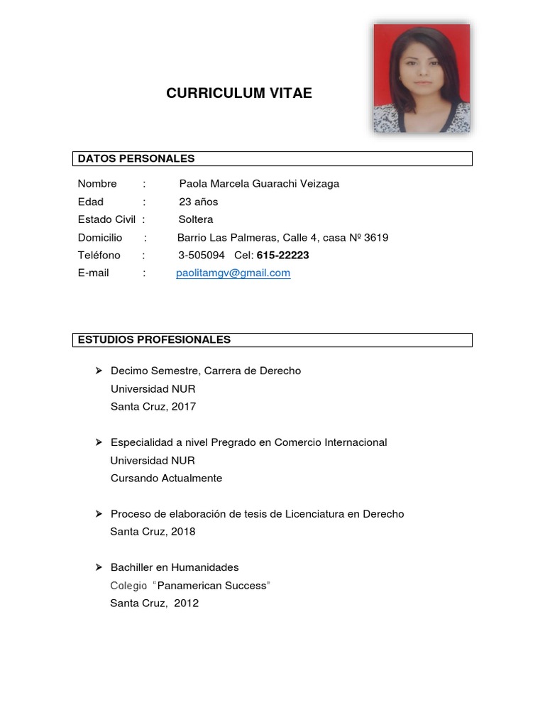 Curriculum Vitae 97 | PDF | Bolivia | Gobierno