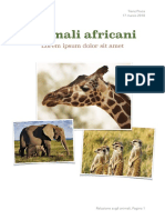 Animali Africani: Lorem Ipsum Dolor Sit Amet