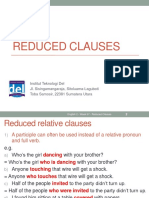 Week 07-English 2-Reduced Clauses