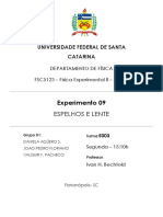 Espelhos e lentes: medição da distância focal