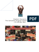Vladimir Horowitz: The Complete Original Jacket Collection (70-CD Box Set