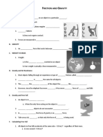 friction and gravity--outline