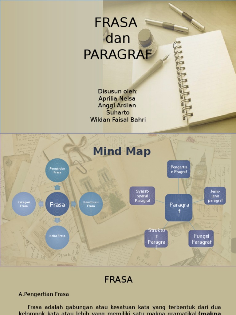 Pengertian dan Kategori Frasa serta Paragraf | PDF