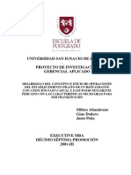 2003 Altamirano Desarrollo Del Concepto e Inicio de Operaciones Del Establecimiento Piloto de Un Restaurante Con Atencion Fast Casual y Fast Food Netamente Peruano