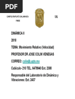 Movimiento Relentativo traslacion