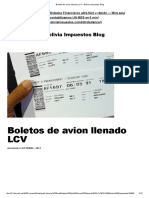 Llenado de Boleto de Avion RCIVA - Bolivia Impuestos