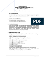 Modul Praktek Menggunakan Aplikasi Pengolah Kata Openofficeorg Writer