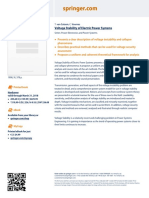 Flyer Voltage Stability of Electric Power Systems