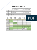 Mi Horario 2018 x Ciclo