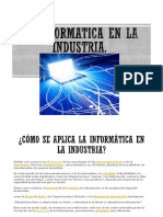 La Informatica en La Industria