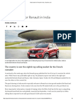 Kwid Booster For Renault in India - Business Line