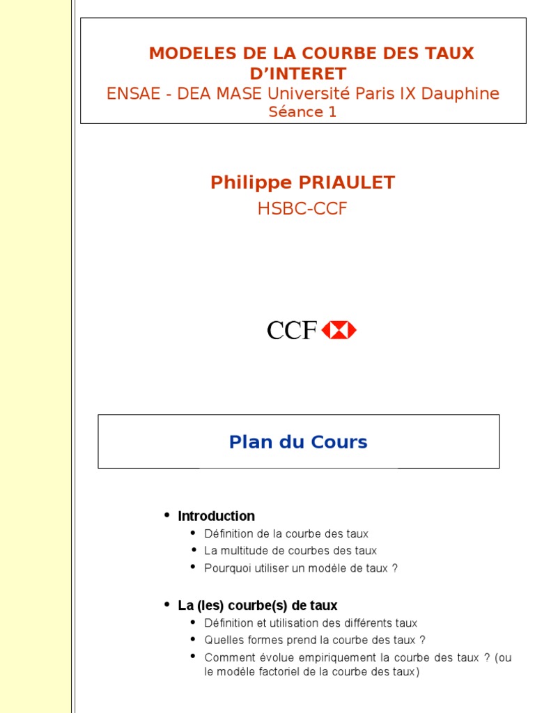 Courbe de Taux-Structure | Obligation (Finance) | Courbe de rendement
