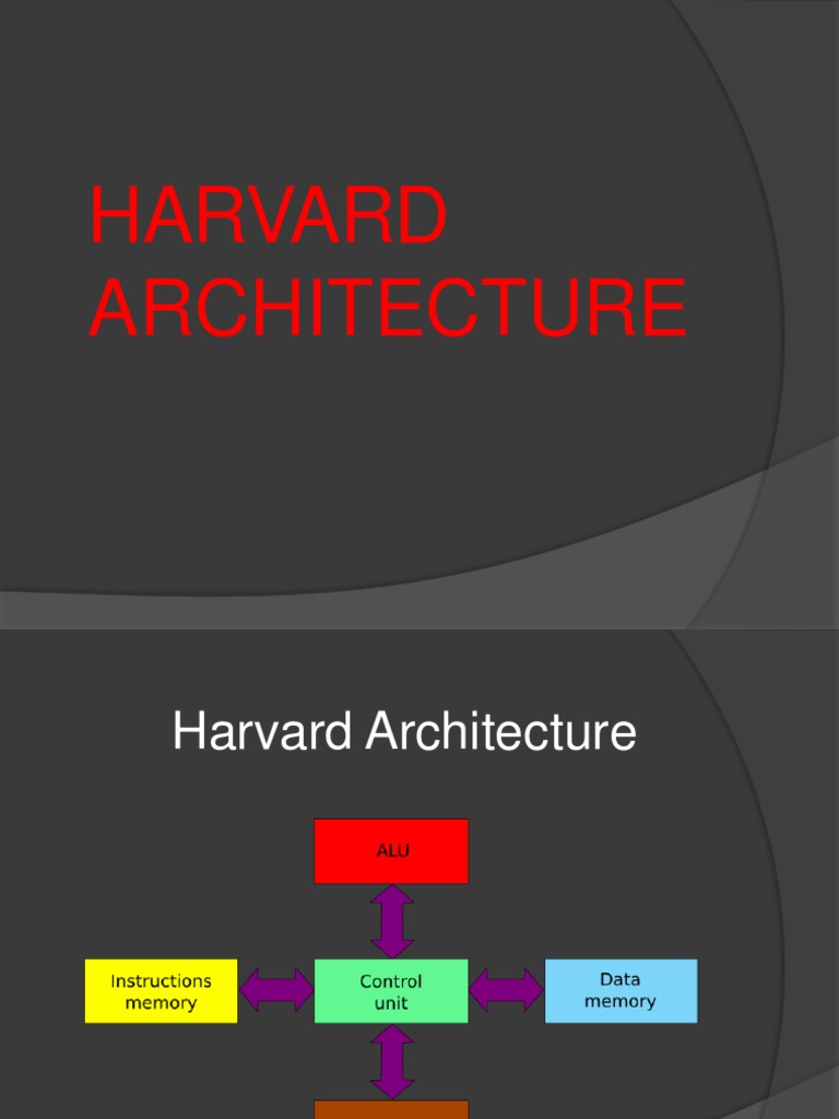 Harvard Architecture PDF Classes Of Computers Central Processing Unit