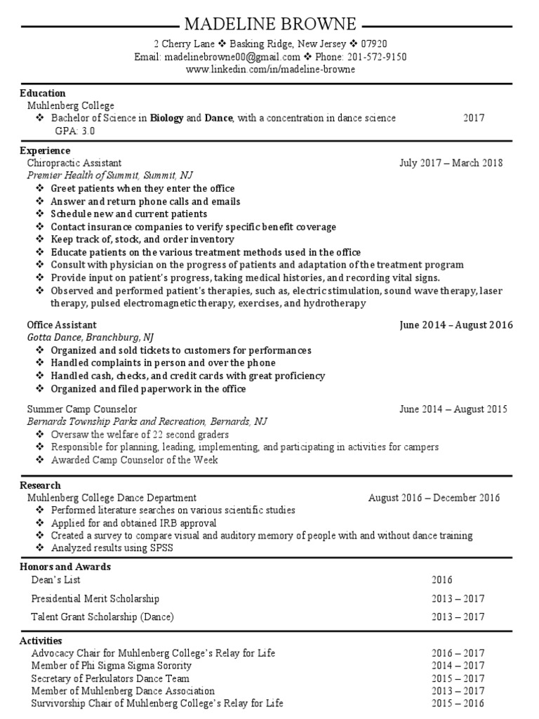 Education Premier Health of Summit, Summit, NJ PDF Medicine