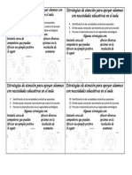 Estrategias de Atención para Apoyar Alumnos Con Necesidades Educativas en El Aula