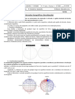 Atividade Avaliativa - 7º Ano - Coordenadas Geograficas