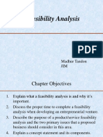 Feasibility Analysis: Madhur Tandon JIM